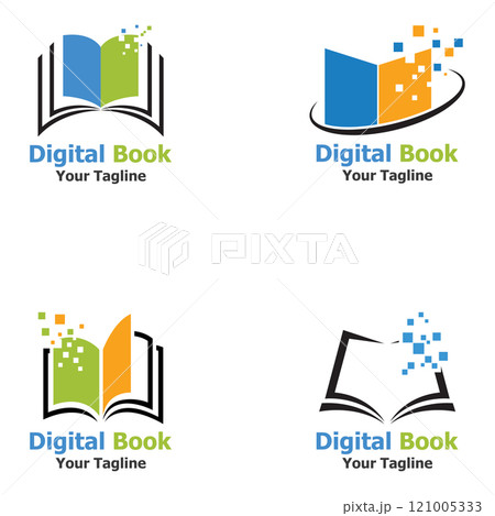 technology modern digital book logo vector icon illustration design template technology modern digital book logo vector icon illustration design template 121005333