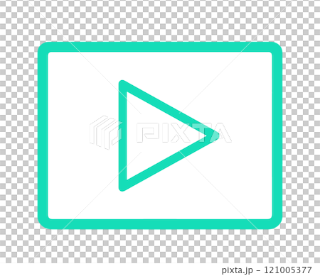 simple green video icon 121005377
