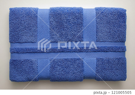 Soft oversized cotton bath towel in rich navy blue, perfect for adding comfort and style to your bathroom decor. Ideal for drying off after shower or bath 121005505