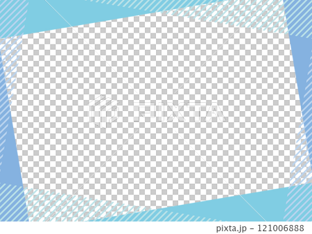 Geometric frame, blue, light blue, simple, stripes 121006888