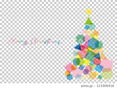 幾何圖案的彩色聖誕樹背景設計 幾何圖案的彩色聖誕樹背景設計 121006916