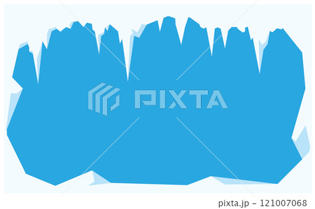雪と自然の冬イラスト背景素材 雪と自然の冬イラスト背景素材 121007068
