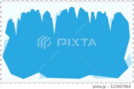 雪と自然の冬イラスト背景素材 雪と自然の冬イラスト背景素材 121007068