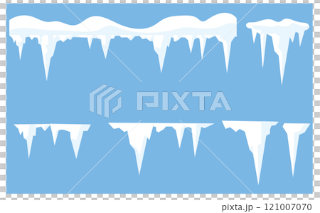 雪與自然冬季插畫背景素材 121007070