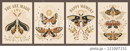 Butterfly poster. Decorative placards with beautiful flying butterfly recent vector templates with place for text Butterfly poster. Decorative placards with beautiful flying butterfly recent vector templates with place for text 121007152