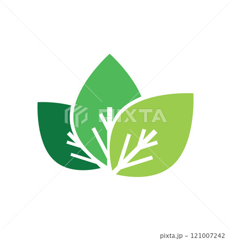 Nature leaf eco green logo icon 121007242