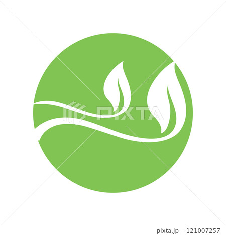 Nature leaf eco green logo icon 121007257