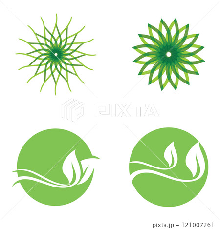 Nature leaf eco green logo icon 121007261