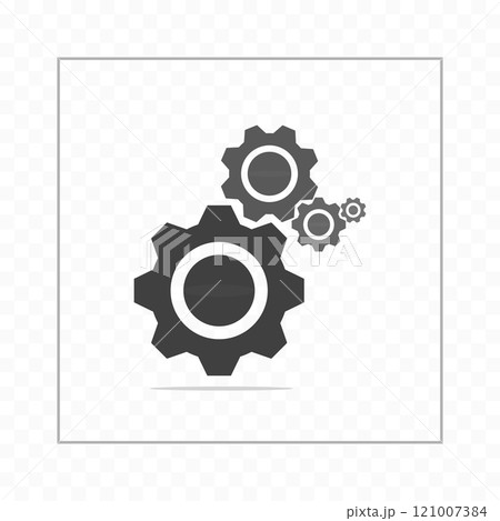 Cog Gear icon, button for setting or tool. Cog Gear icon, button for setting or tool. 121007384