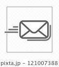 Mail line icon. E-mail minimalist style. Email message creative symbol. 121007388