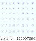 Starburst and sunburst collection. Sparkles icons. 121007390