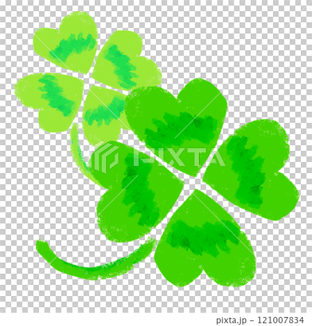 Simple four leaf clover illustration 121007834