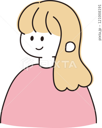 シンプルな女性のイラスト シンプルな女性のイラスト 121008191