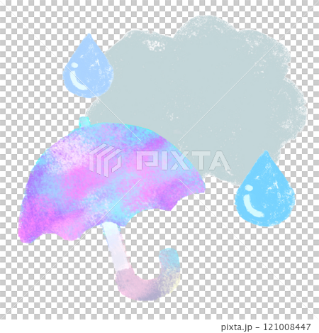 Crayon Touch Umbrella and Rain 121008447