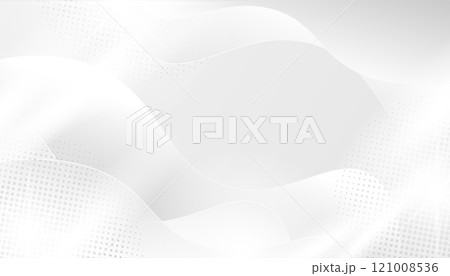 Abstract Monochrome Background with Waves and Dots 121008536