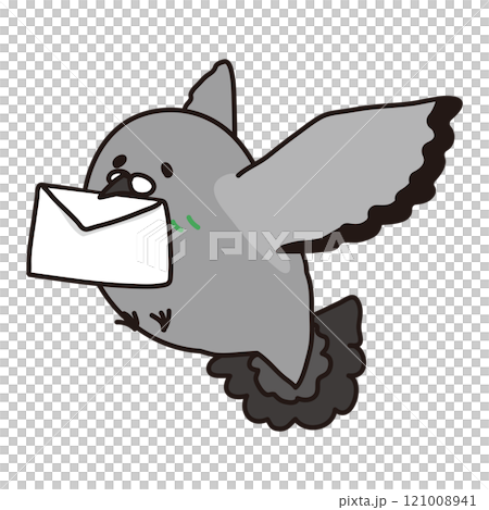 Pigeons carrying a letter Pigeons carrying a letter 121008941