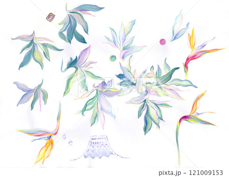 Inspiring Watercolor and Oil Art of Curly and Flowers Inspiring Watercolor and Oil Art of Curly and Flowers 121009153