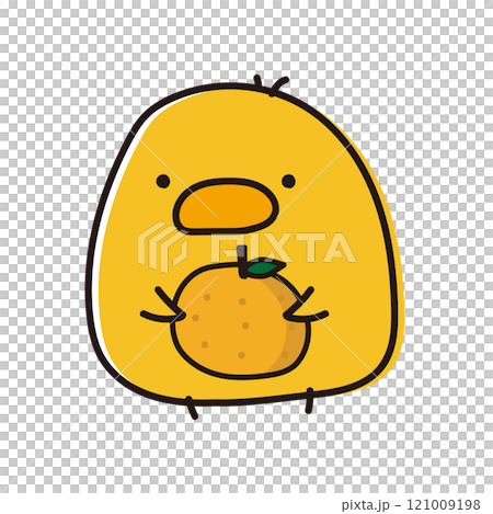 仲良しひよこ&みかんさん