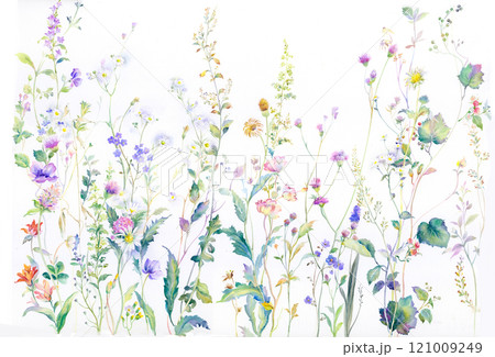 Exquisite Hand Painted Curly Motifs with Foliage 121009249