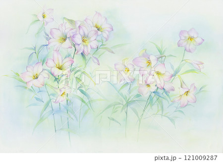 Unique Oil and Watercolor Creations of Floral Elements Unique Oil and Watercolor Creations of Floral Elements 121009287