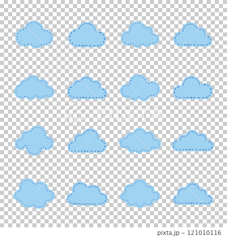 雲圖示手繪風格陰雲針 121010116