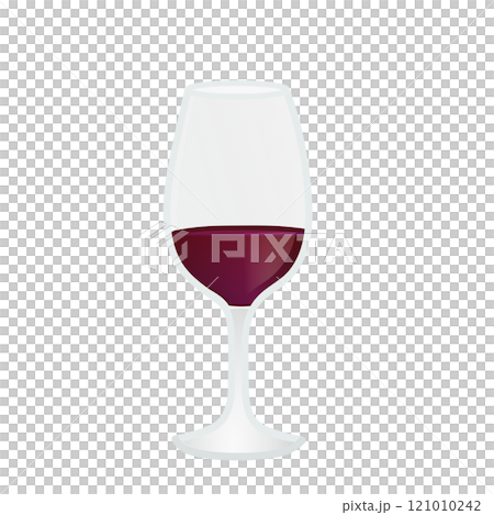 赤ワインの入ったグラスのイラスト 赤ワインの入ったグラスのイラスト 121010242