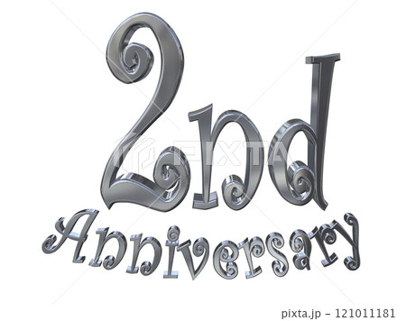 3DCG文字「2nd Anniversary/2周年マークキラキラ」シルバー,銀 3DCG文字「2nd Anniversary/2周年マークキラキラ」シルバー,銀 121011181