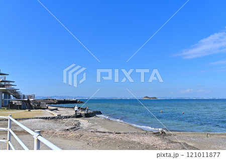 富津岬からの眺望　三浦半島・横浜・川崎方面の風景　（千葉県・房総半島） 121011877