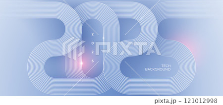 Abstract thin line light blue background in technology elegant style. 121012998