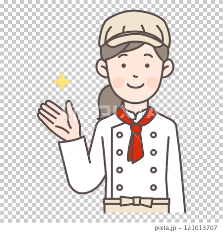 A female bakery staff member giving a tour A female bakery staff member giving a tour 121013707