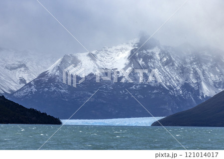 Argentina, Santa Cruz, El Calafate, Clouds covering Perito Moreno Glacier Argentina, Santa Cruz, El Calafate, Clouds covering Perito Moreno Glacier 121014017