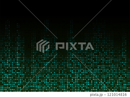 Blue turquoise shiny sparkling halftone dots abstract futuristic background 121014816