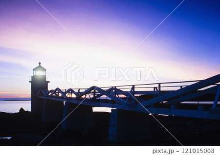 Marshall Point Light Station at dusk 121015008