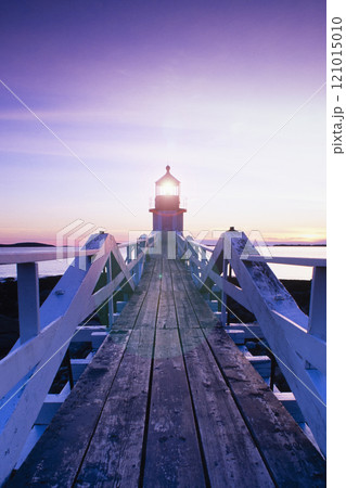 Marshall Point Light Station at dusk 121015010