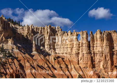 Sandstone rock formations in Bryce Canyon National Park 121015160
