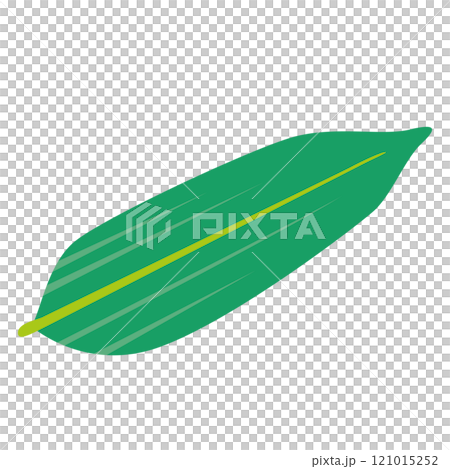 アイソメトリック_竹の葉のシンプルなイラスト アイソメトリック_竹の葉のシンプルなイラスト 121015252