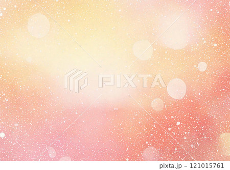 水彩の綺麗なピンクとオレンジ色のグラデーション背景 121015761