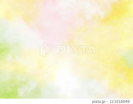 水彩のシンプルなパステルカラーの抽象背景のイラスト素材 [121016049
