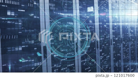 Image of data protection and digital data processing over computer servers Image of data protection and digital data processing over computer servers 121017600