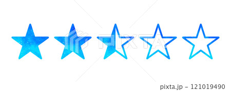 青い星空｜2.5星マーク 121019490