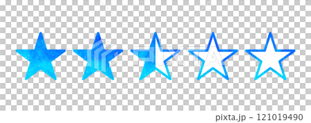 青い星空｜2.5星マーク 121019490