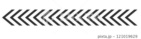 Slash line arrow grid, decorative diagonal divider. Geometric dashed barrier, tape or embroidery. Angled stripes, tilt pattern. 121019629