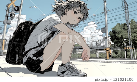 学校でいじめられていじけている女子生徒