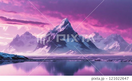 幻想的な山の風景 121022647