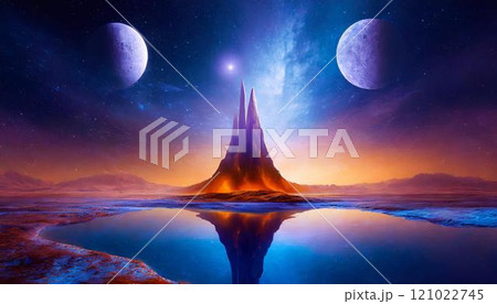 幻想的な異世界の風景 121022745