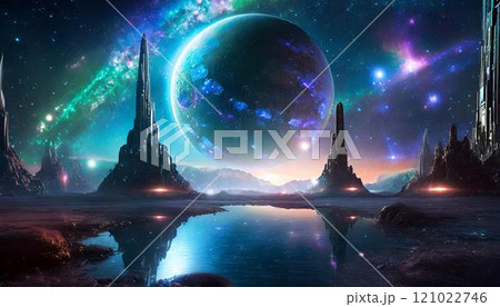 幻想的な異世界の風景 121022746