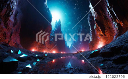 幻想的な異世界の風景 121022796