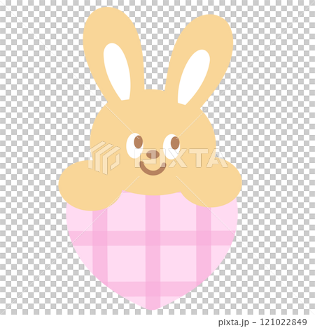 Illustration of bunny and pink heart for Valentine card, cartoon character, comic, mascot, animal print, happy easter, zoo, souvenir shop, plush toy, rabbit doll, pet shop, vet, sticker, emoji, icon Illustration of bunny and pink heart for Valentine card, cartoon character, comic, mascot, animal print, happy easter, zoo, souvenir shop, plush toy, rabbit doll, pet shop, vet, sticker, emoji, icon 121022849