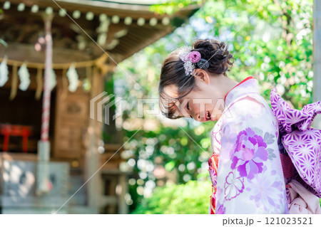 着物姿の女の子(七五三) 着物姿の女の子(七五三) 121023521