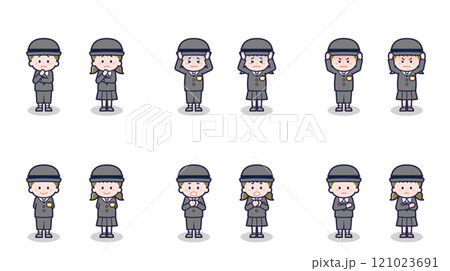 男女の幼稚園児 05 121023691